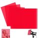 Lot de 12 Film résistant à la chaleur pour lampes - A4 Rouge film gel filtre de couleur