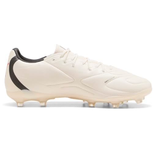 Puma Chaussures de football unisexe King 20 Match FG/AG, SUGARED Amande Noir-Ultra Rouge, 40 EU