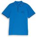 Tom Tailor - Jersey poloshirt met print - Maat S - surf blue