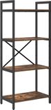 vidaXL Boekenplank 4-laags Rook Eiken Bewerkt Hout 133,5 cm