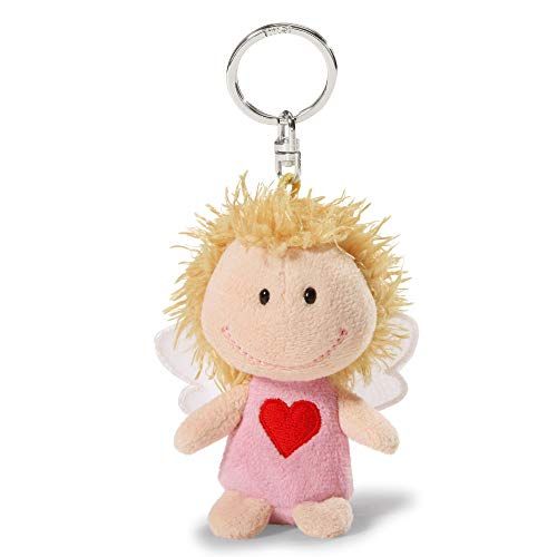 NICI 34554 beschermengel Bin altijd bij jou, sleutelhanger, 7 cm, roze