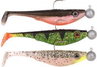 SPRO - Iris Shad To Go Combi-Set - 8cm - Salt & Pepper, Perch & Olive