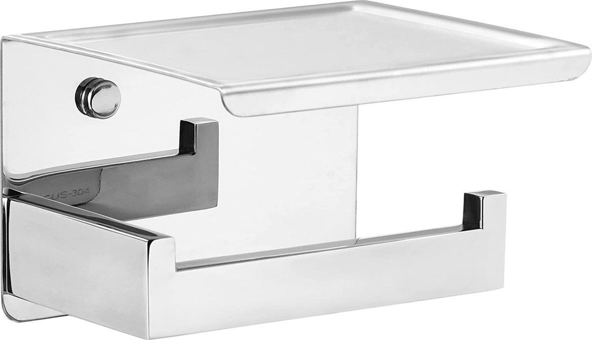 EAVY WC rolhouder Zonder Boren Zelfklevend Toiletrolhouder RVS