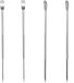 Merkloos Stylet à latte art en acier inoxydable - Accessoires pour machines à cappuccino et expresso, outil à latte art, set de 4 pièces