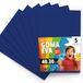 OFITURIA Eva 5 stuks kleurrijke schuimvellen voor knutselprojecten, kunst, kinderdecoratie, scrapbooking, handwerk, 40 x 30 cm (donkerblauw)
