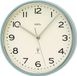 AMS F5508 Horloge mural analogique métal vert argenté