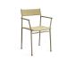 Northern Chaise avec accoudoirs Vev Gris beige-corde naturelle