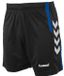 hummel Aarhus Shorts Sportbroek Unisex - Zwart/Blauw - Maat XL
