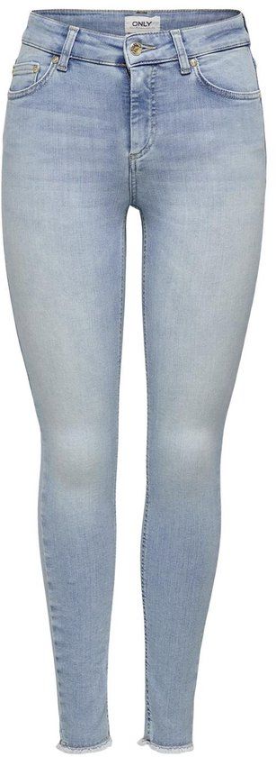 ONLY ONLBLUSH Mid Waist Skinny Fit Jeans - Light Blue Denim - Women