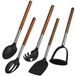 KESPER set van 5 keukenaccessoires, acaciahout, gecertificeerd, kookaccessoires, inclusief: pollepel, spatel, pastalepel, artikelnummer: 9422713
