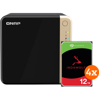 QNAP TS-464-8G + Seagate Ironwolf 12TB 4-Pack