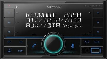 KENWOOD DPX-M3200BT - 2DIN USB Receiver - Zwart