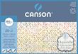 CANSON Aquarel aquarelblok, 4-zijdig verlijmd, 25 x 36 cm, 20 vellen, korrelgrootte 300 g/m²