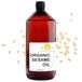 B.O.T Cosmetic & Wellness - 100% pure en natuurlijke biologische sesamolie | Koudgeperst | Multifunctioneel | Anti-aging voor de huid | Haarverzorging | Ayurveda-massageolie, 1000 ml