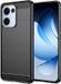 Techsuit Hoesje geschikt voor Oppo Reno13 - Carbon Silicone Back Cover - Zwart