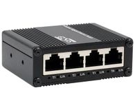 EXSYS EX-62021 5-poorts industriële gigabit micro-schakelaar, onbeheerd, USB-C voeding