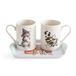Wrendale Royal Worcester Wrendale Designs Halloween mok en dienblad set kat en hond