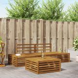 vidaXL 4-delige Buitenbank Set Massief Acacia Hout Naturel
