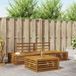 vidaXL Ensemble de canapé d'extérieur 4 pièces Acacia massif Naturel