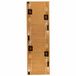 vidaXL Tapijtloper FLORNES Geweven Okergoud Bladeren 80 x 350 cm PP