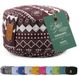 #DoYourYoga - Yoga kussen - »Vishnu« - rond meditatiekussen met bio-organische boekweit schalen vulling - H:15cm, diam.30cm - Style (2)