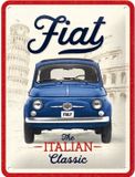 Nostalgic Art Merchandising Wandbord 15 x 20 cm - Fiat The Italian Classic