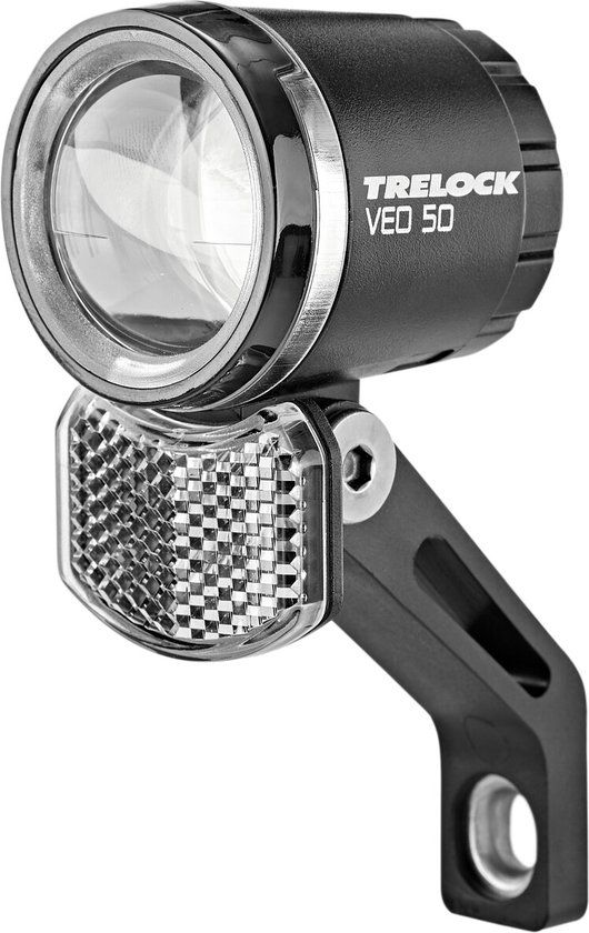 TRELOCK E-bikevoorlicht LS 380 BIKE-I VEO 50 E-Bike 6V-12V - Zwart