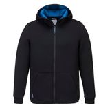 Portwest T831 Technisch Werkjack 2 Zakken Duurzaam Kangoeroezak Werkkleding | Zwart, 2XL, Lange Mouw, Fleece, Vochtafdrijvend en Ademend, Machinewasbaar, Vochtafvoerend, Ritssluiting