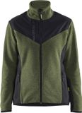 Blåkläder Blaklader 5943-2536 Dames gebreid vest met softshell - Herfstgroen/Zwart - L