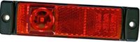 Hella Markering LED met Reflector Rechthoekig Opbouw Rood 50cm Kabel