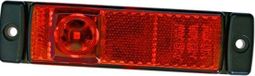 Hella Markering LED met Reflector Rechthoekig Opbouw Rood 50cm Kabel