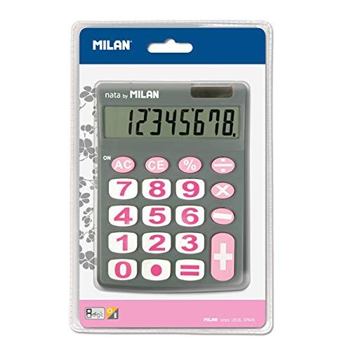 MILAN 8-digit calculator, large grey keys