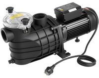 VEVOR Zwembadpomp 3000W 35.000 L/u Enkelsnelheid AC 220-240V 2860 RPM 19m Opvoerhoogte Timer Filtermandje