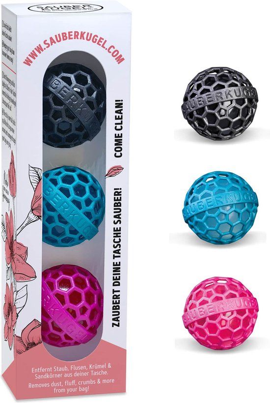 Sauberkugel Tassenreiniger - 3-pack - 3 kleuren - Herbruikbaar