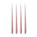 ester & erik Lot de 4 bougies old rose, 42 cm