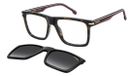 Carrera CA 387/C HAVANA/ GREY SHADED POLARIZED CLIP ON 56/18/145 Herrenbrillen