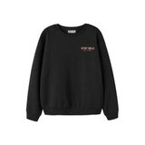 NAME IT KIDS sweater met backprint - zwart