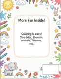 Fun & Easy Coloring Book for Kids Ages 4–8: Cute Animals, Dinosaurs, Unicorns, Vehicles & More | Simple Designs for Toddlers and Young Kids