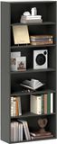 Merkloos / Sans marque HOMCOM Boekenplank - Spaanplaat - 60x24x158,5cm - Zwart