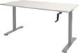 Schaffenburg Zit Sta bureau - Slinger 180x90 krijtwit - alu frame