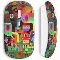 Maniacase Draadloze Muis Funny multicolor kunst