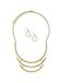 Ketting Icecat Ketting set met gehamerde strepen