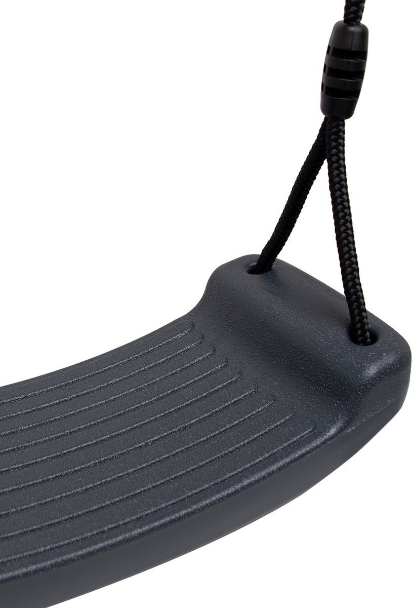 Boost 2 schommelzitje antraciet kunststof met zwart touw