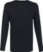 Schiesser Heren Pyjamashirt Lange Mouw Donkerblauw Katoen