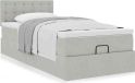 Prolenta Maison Exclusive - Cadre de lit ottoman avec matelas gris clair 80x200 cm velours
