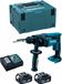 Makita perforateur DHR165RTJ (2 x 5,0 Ah batteries + charger DC18RC + MAKPAC 3 case)