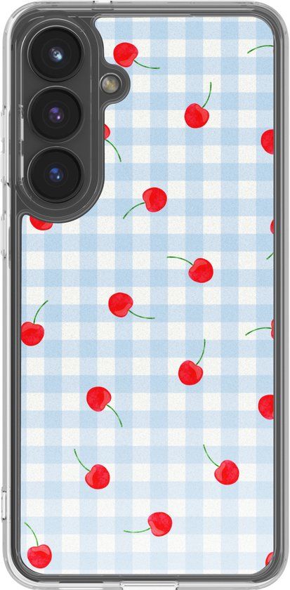 imoshion Hoesje - Geschikt voor Samsung Galaxy S25 FE - Design hoesje - Cherry Check