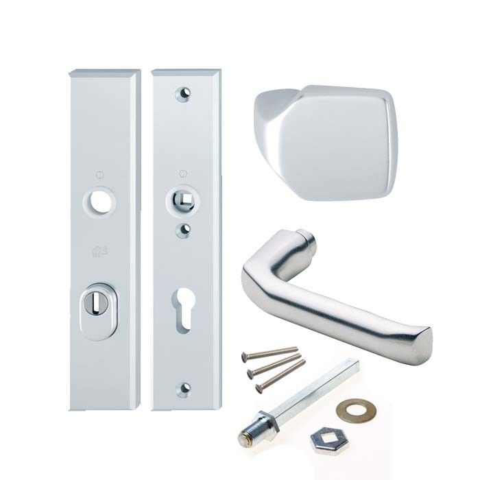 HOPPE Tokyo veiligheidsbeslag rond greep/kruk SKG*** F1 PC72 86G/3236ZA/3214/1710 deurdikte 35-45 met kerntrekbeveiliging