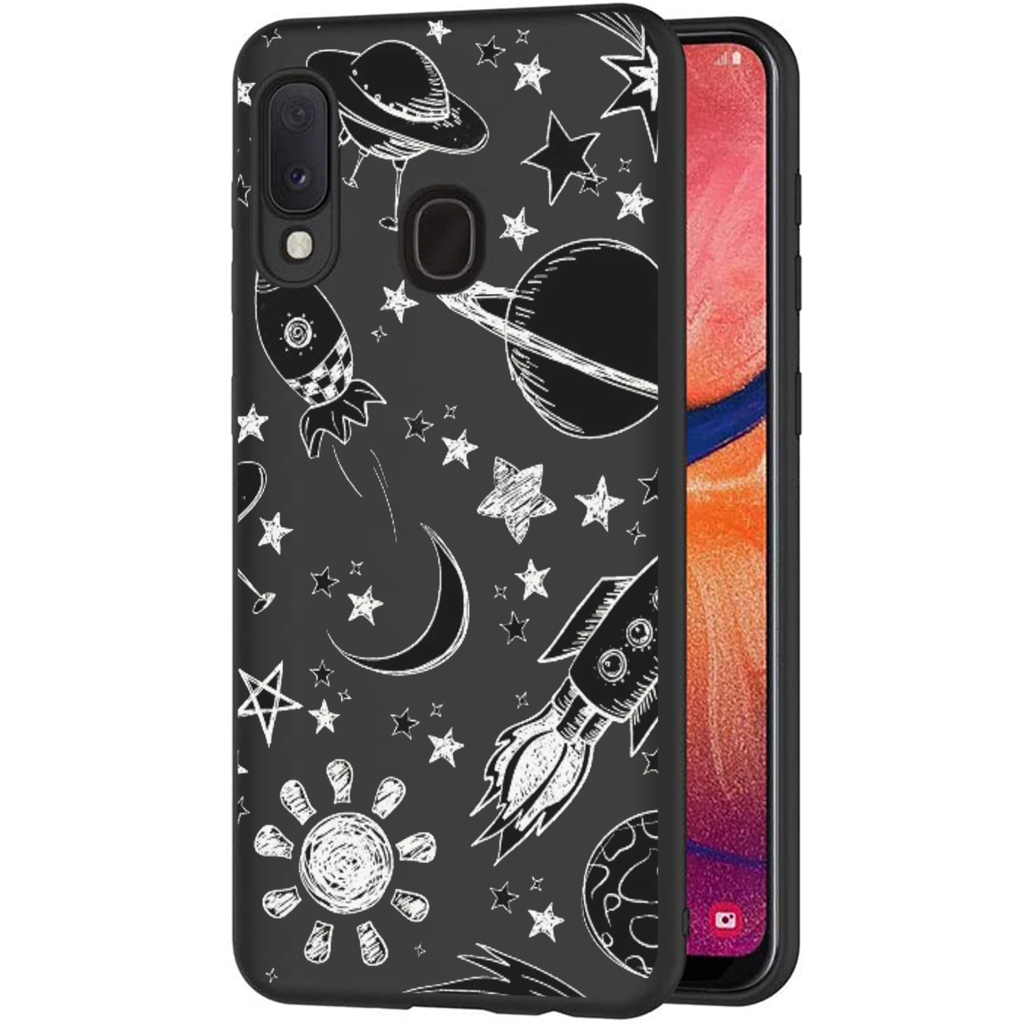 - Backcover voor de Samsung Galaxy A20e - Space Design