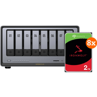 UGREEN NASync DXP8800 Plus + Seagate Ironwolf 2TB 8-Pack